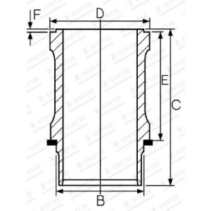 Zylinderlaufbuchse GOETZE 15-570060-00