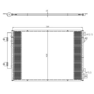 Kondensator, Klimaanlage NRF 350472