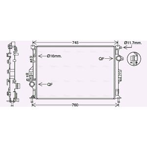 Arrefecedor do motor AVA COOLING FD2639