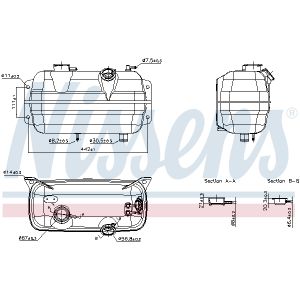 Ausgleichsbehälter, Kühlmittel NISSENS 996079