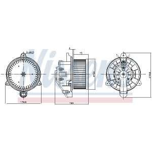 Ventilador de habitáculo NISSENS NIS 87536