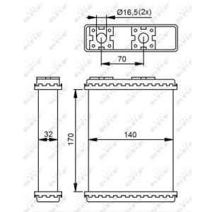 Warmtewisselaar, interieur verwarming NRF 52230