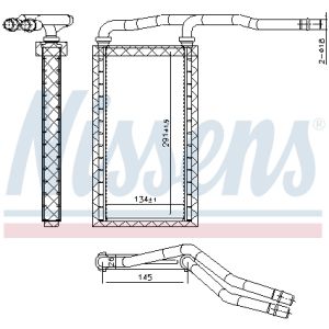 Intercambiador de calor NISSENS NIS 707208