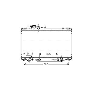 Arrefecedor do motor AVA COOLING TO2345