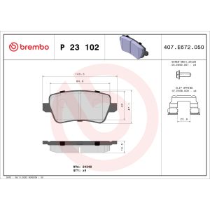 Levyjarrun jarrupalasarja BREMBO P 23 102