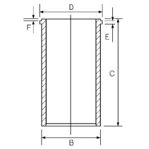 Zylinderlaufbuchse GOETZE 14-045821-00