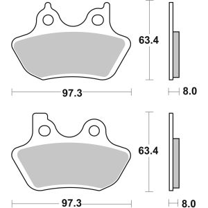 Bremsbelagsatz, ohne Straßenzulassung BREMBO 07HD16SP