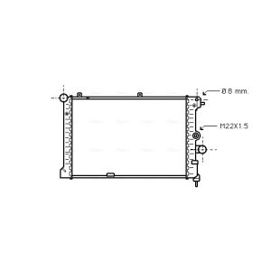 Arrefecedor do motor AVA COOLING OL2168