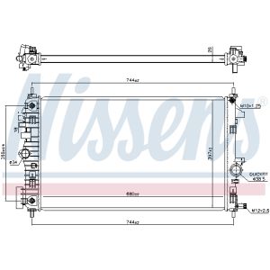 Kühler, Motorkühlung NISSENS 606049