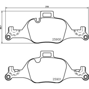 Juego de pastillas de freno BREMBO P 06 107, delante