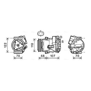 Kompressor för luftkonditionering AVA COOLING OLAK594