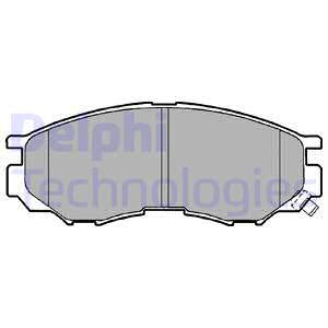 Bremsbelagsatz DELPHI LP1010, Vorne