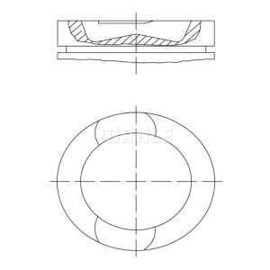 Kolben MAHLE 037 PI 00107 000