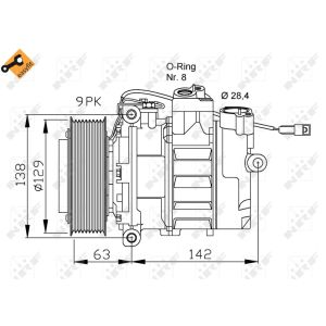 Compresor de aire acondicionado EASY FIT NRF 32413