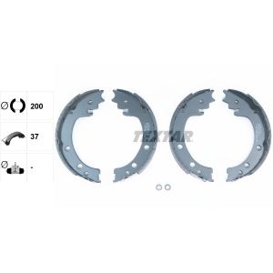 Juego de zapatas de freno, freno de estacionamiento TEXTAR 91077000