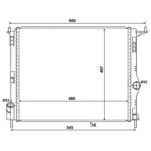 Radiator, motorkoeling Economy Class NRF 53069A