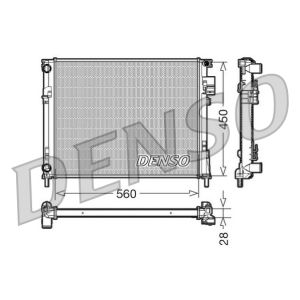 Radiador de motor DENSO DRM23096