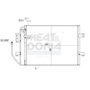 Condenseur (climatisation) MEAT & DORIA 991232