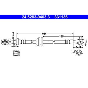 Jarruletku ATE 24.5283-0403.3