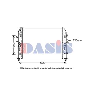 Raffreddatore motore AKS DASIS 110061N