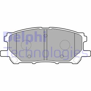 Juego de pastillas de freno, freno de disco DELPHI LP1823, Delantero