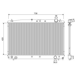 Raffreddatore motore VALEO 701349