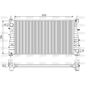 Moottorin jäähdytin VALEO 733203