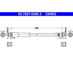Flexible de frein ATE 83.7827-0300.3
