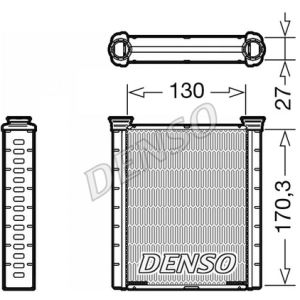 Warmtewisselaar, interieur verwarming DENSO DRR46001