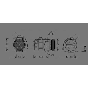 Compressor, ar condicionado AVA COOLING AIK011