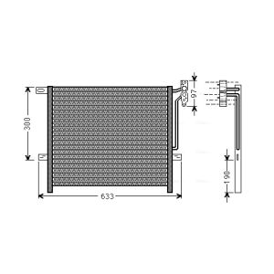 Condensador, ar condicionado AVA COOLING BWA5369 AVA