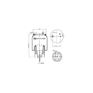 Fole de mola, suspensão pneumática FEBI BILSTEIN 38667