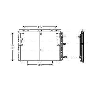 Kondensator, Klimaanlage AVA COOLING MS5221