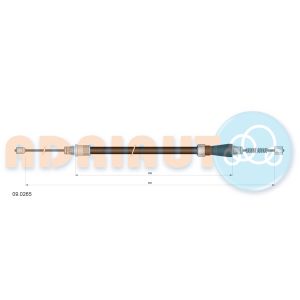 Cabo do travão de mão traseiro, direito ADRIAUTO AD09.0265