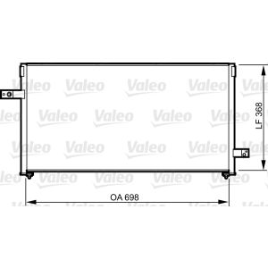 Condensator, airconditioning VALEO 814311