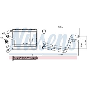 Scambiatore calore NISSENS 707245