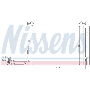 Condensatore, impianto di climatizzazione NISSENS 94615