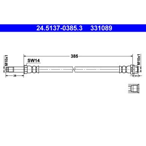 Flexible de frein ATE 24.5137-0385.3
