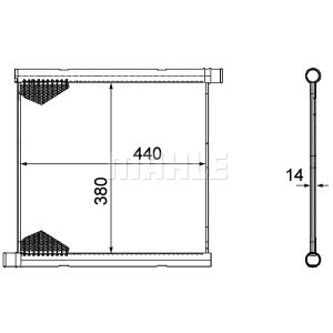 Kühler, Motorkühlung MAHLE CR 1124 000P