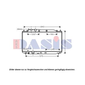 Raffreddatore motore AKS DASIS 100059N
