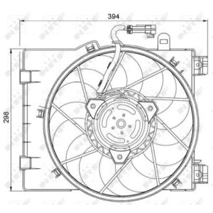 Ventilador, arrefecimento do motor NRF 47063