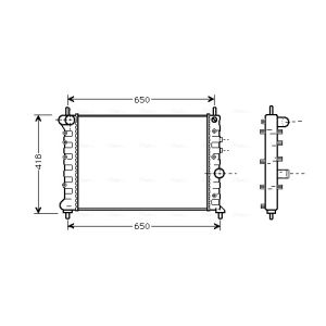 Arrefecedor do motor AVA COOLING LCA2078