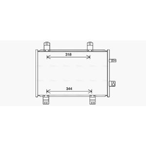 Condensador, sistema de ar condicionado AVA COOLING MZ5284