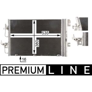 Condenseur (climatisation) MAHLE AC 377 000P