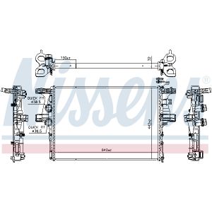 Radiator, motorkoeling NISSENS 61988