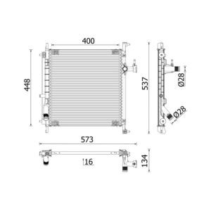 Arrefecedor do motor MAHLE CR 2071 000P