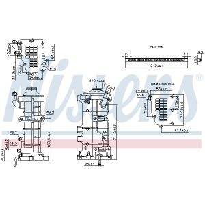 Elemento enfriador, reciclaje gases escape NISSENS NIS 989374