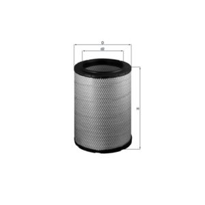 Filtro de ar MAHLE LX 1600