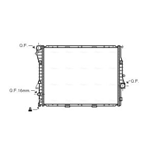 Arrefecedor do motor AVA COOLING BWA2276