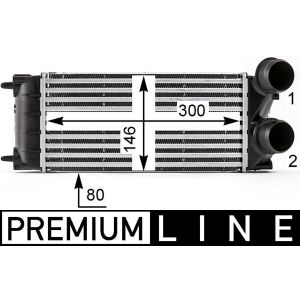 Intercooler, inlaatluchtkoeler BEHR MAHLE CI 528 000P